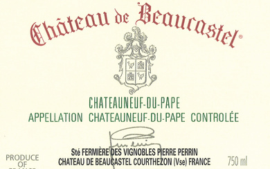 2020 Chateauneuf-du-Pape, Chateau de Beaucastel