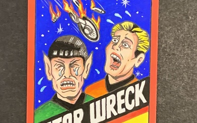 2020 Topps Wacky Packages April Fools Postcards Star Trek Wreck...