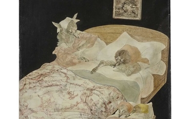 Léonard Tsuguharu Foujita (1886-1968), Le rêve (Hommage à La Fontaine)