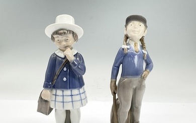 2pc Royal Copenhagen Figurines of Girls, 4531 and 4533