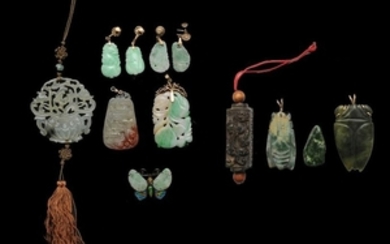 (11) Lot of Jade & Jadeite Jewelry