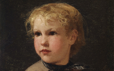 ALBERT ANKER (1831-1910), Bildnis eines Mädchens, 1872