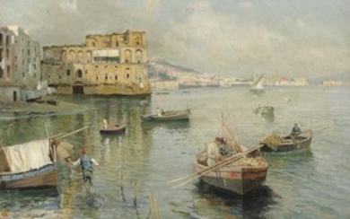Attilio Pratella (Italian, 1856-1949), Palazzo Donn'Anna, Naples