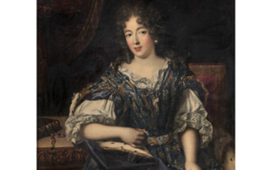 Attribu Pierre MIGNARD (1612-1695) Portrait dit de madame de La...
