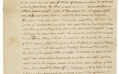 AUTOGRAPH LETTER SIGNED ("TH: JEFFERSON"), Jefferson, Thomas, Third President