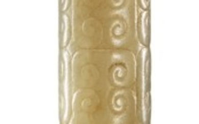 A BEIGE JADE TOGGLE SONG - MING DYNASTY
