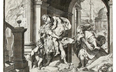 Carracci, Enea in fuga da Troia, 1595