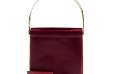 CARTIER - a Bordeaux Trinity handbag with coin purse. View more details