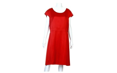 Chanel Red Silk Dress