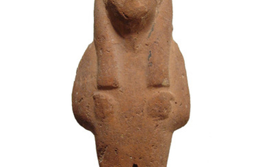 Egyptian terracotta ushabti, later New Kingdom