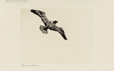 Frank Weston Benson (American, 1862-1951) Soaring Fish Hawk