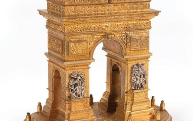 Grand Tour Gilt Bronze Arc de Triomphe