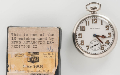 Hamilton Watch Co. "992" Open-face Watches from the Byrd Antarctic Expedition II
