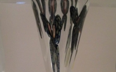 Jeremiah Lotton Art Glass Vase