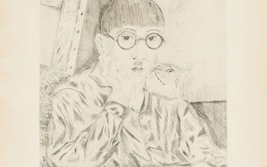 Léonard Tsuguharu Foujita (1886-1968) Portrait de l'artiste