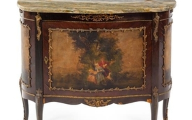 A Louis XV Style Painted Commode