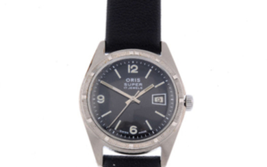 ORIS - a gentleman's base metal Super wrist watch with another Oris watch. View more details
