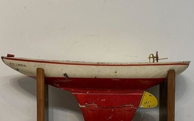 Painted Metal Pond Model Boat