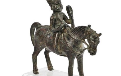 A Parthian bronze horserider, 2nd century B.C.-2nd...