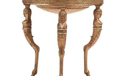 A late Gustavian console table, Stockholm, around 1800.
