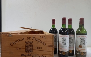 4 bouteilles de Château de Ferrand Saint... - Lot 32 - Enchères Maisons-Laffitte