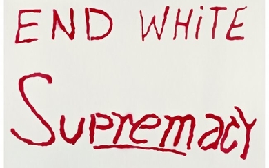 40032: Sam Durant (b. 1961) End White Supremacy (Red)