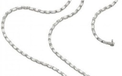 55032: Tourmaline, Diamond, Platinum Necklace, Tiffany