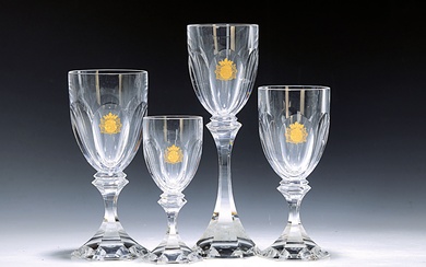 56 pieces Drinking glass service, Cristallerie St. Louis, late 20th...