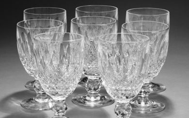 (8) Waterford Colleen pattern crystal water goblets
