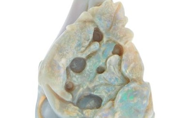 A Chinese Opal Snuff Bottle Height 2 "