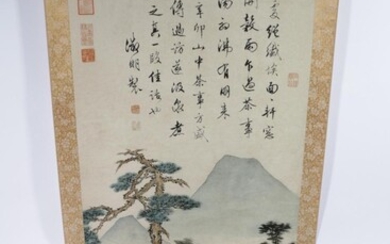 A Chinese Scroll Featuring Characters