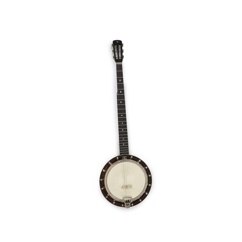 A Clifford Essex ebony mounted banjo, nut to bridge 26 inche...