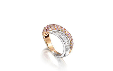 A Coloured Diamond and Diamond Ring,, by Boucheron