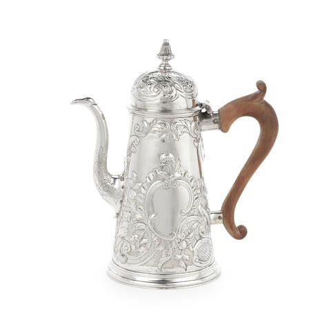 A George I silver coffee pot