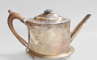 A George III Silver Teapot and Stand, by Alexander Field,...