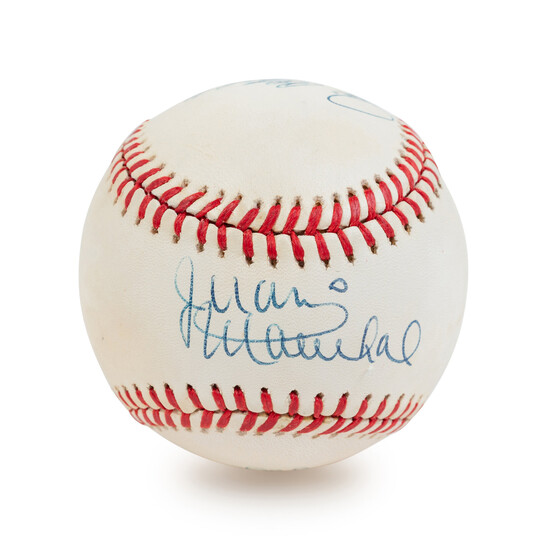 A Hall of Fame No Hitter Pitchers Multi-Signed Autograph Baseball (BAS Beckett Authentication Services Certified)