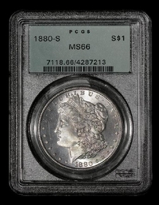 A United States 1880-S Morgan Silver $1 Coin