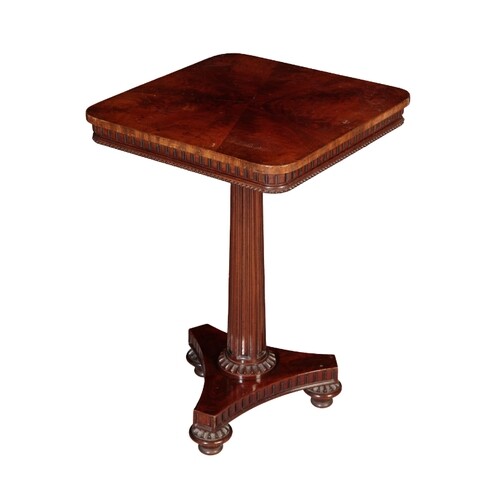 A WILLIAM IV MAHOGANY OCCASIONAL TABLE 70cm high x 48cm wide...
