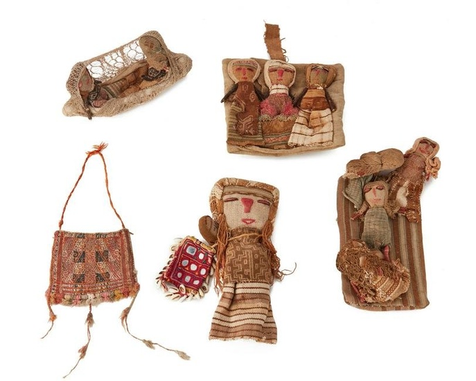 A group of Chancay textile objects