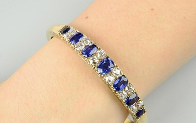 A late Victorian 15ct gold Burmese sapphire and diamond
