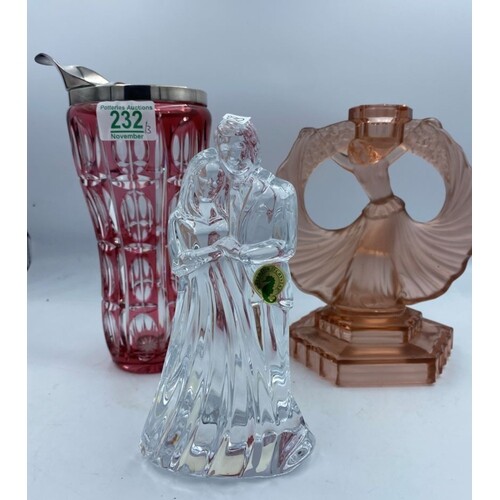 A mixed collection of items to include boxed Waterford glass...