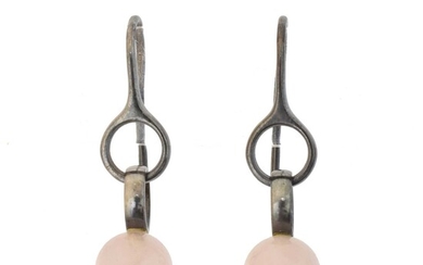 A pair of Georg Jensen silver 'Sphere' earrings
