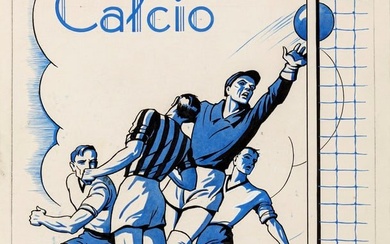 A.N.I. (Autore non identificato) - "Calcio", anni 30