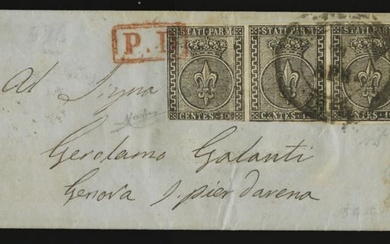 ANTICHI STATI ITALIANI - PARMA. Piccola lettera da Piacenza, 21.4.1855,...