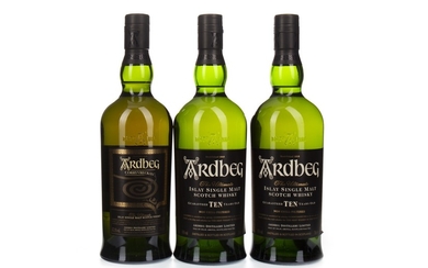 ARDBEG CORRYVRECKAN AND TWO 10 YEARS OLD