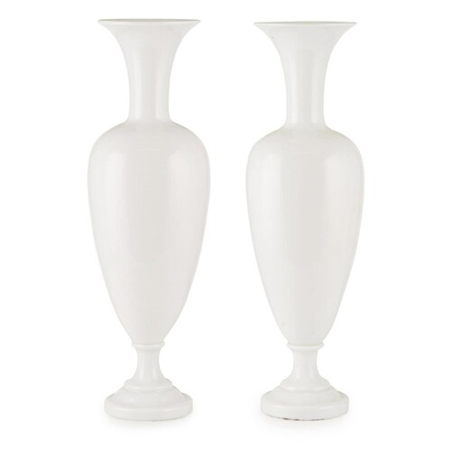 ATTRIBUTED TO BACCARAT, A PAIR OF LARGE 19TH CENTURY FRENCH ...
