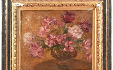 Abel LAUVRAY (1870-1950) Nature Morte aux fleurs Huile sur toile signée en bas à droite...