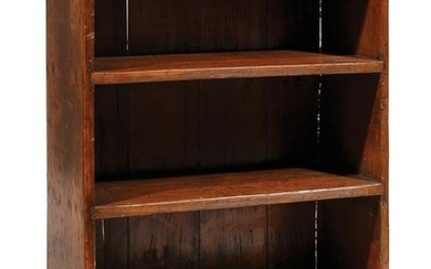 American Stained Pine Open Bookcase
