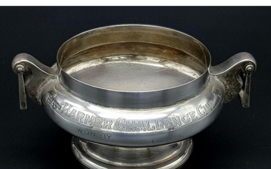 An Antique Hanging Sterling Silver Trophy Bowl/Cup. Given to...