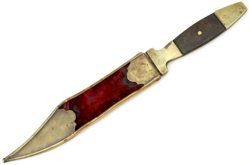 An Unusual 19th C. English or American SASH Knife with